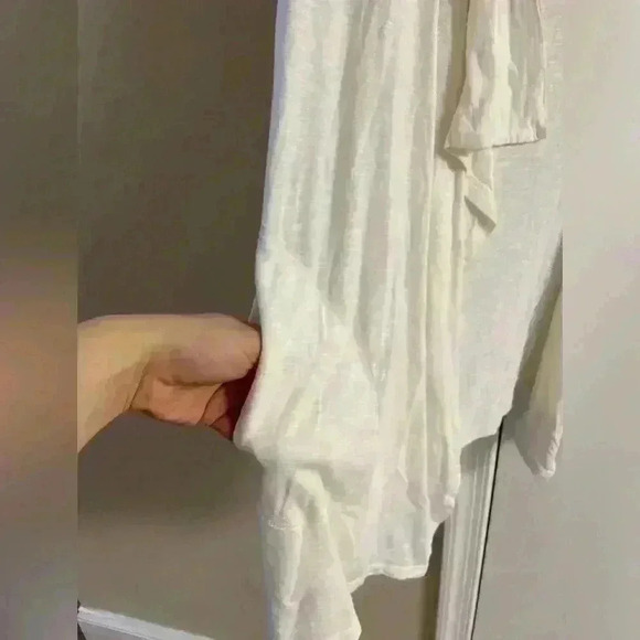 Dolan Anthropologie cardigan open‎ front draped hooded with pockets. Medium - Picture 4 of 7